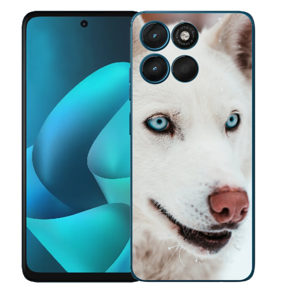 Gélový obal mmCase pre Motorola Moto G57 Power – pohľad zo strany psa