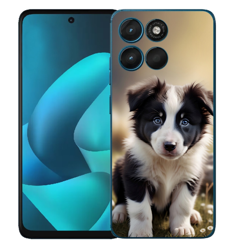 Gélový obal mmCase pre Motorola Moto G57 Power – roztomilý border kolie