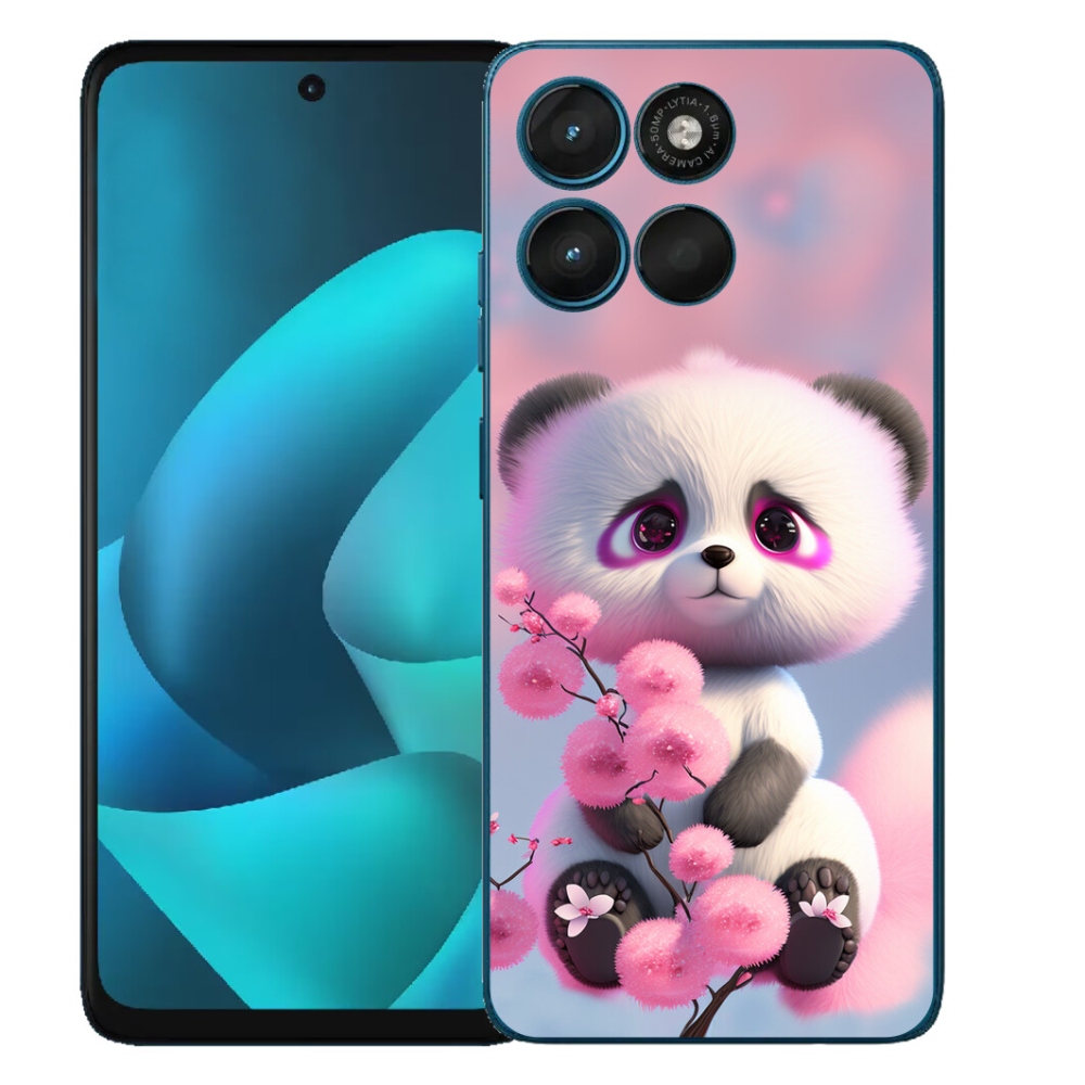 Gélový obal mmCase na Motorola Moto G57 Power – roztomilá panda 1