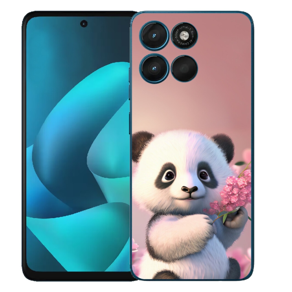 Gélový obal mmCase na Motorola Moto G57 Power – roztomilá panda