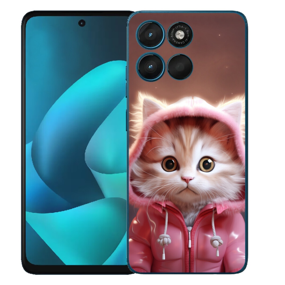 Gélové puzdro mmCase pre Motorola Moto G57 Power – roztomilé mačiatko 3