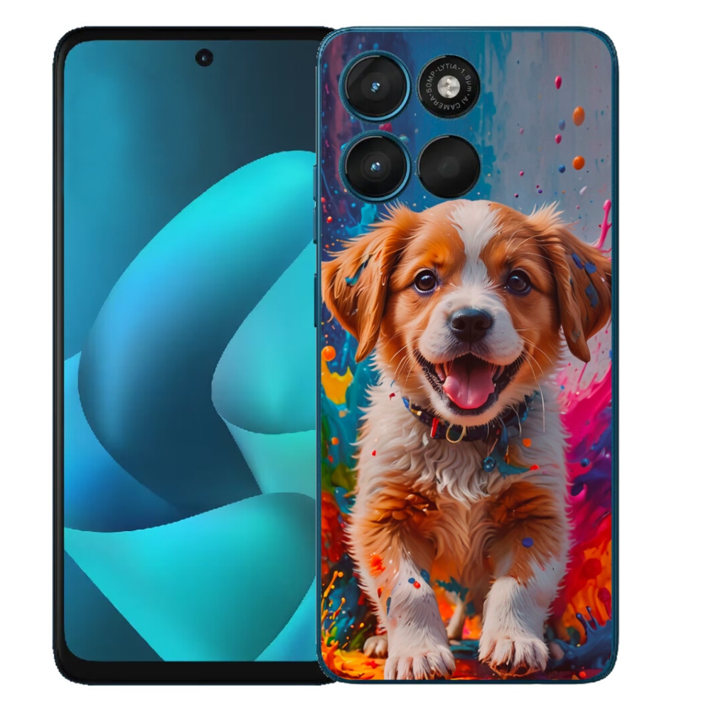 Gélové puzdro mmCase pre Motorola Moto G57 Power – roztomilé šteniatko 3