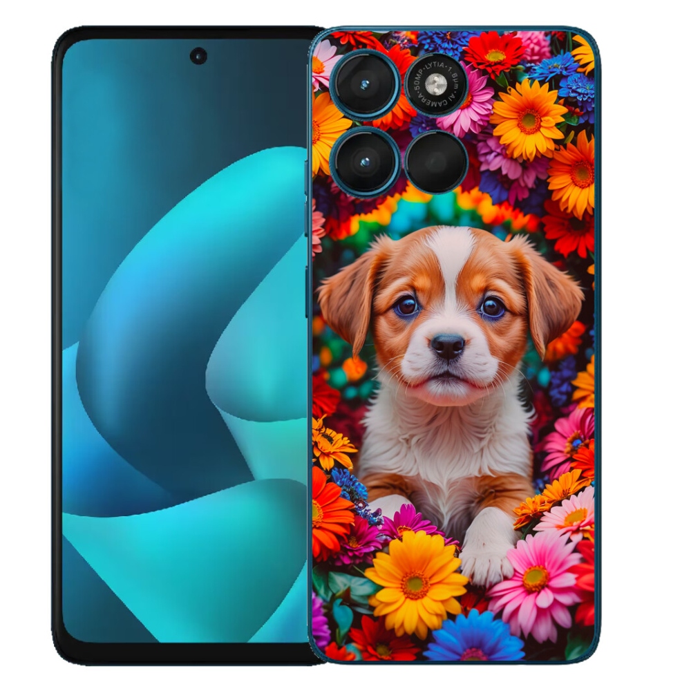 Gélové puzdro mmCase pre Motorola Moto G57 Power – roztomilé šteniatko