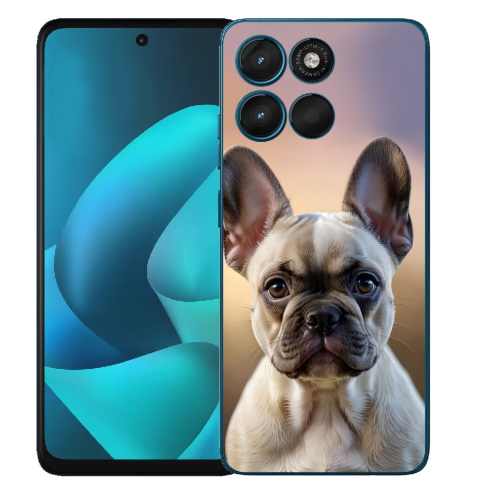Gélové puzdro mmCase pre Motorola Moto G57 Power – roztomilý francúzsky buldoček