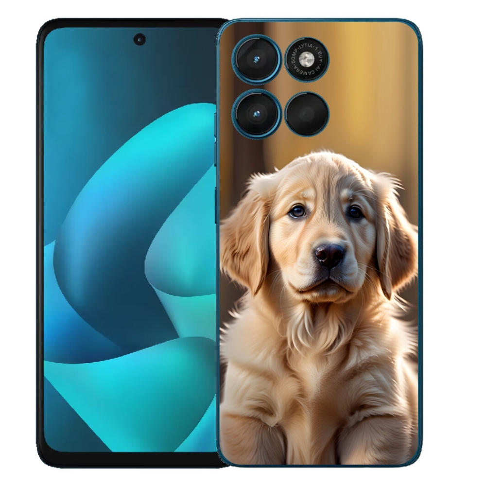 Gélový obal mmCase pre Motorola Moto G57 Power – roztomilý zlatý retriever