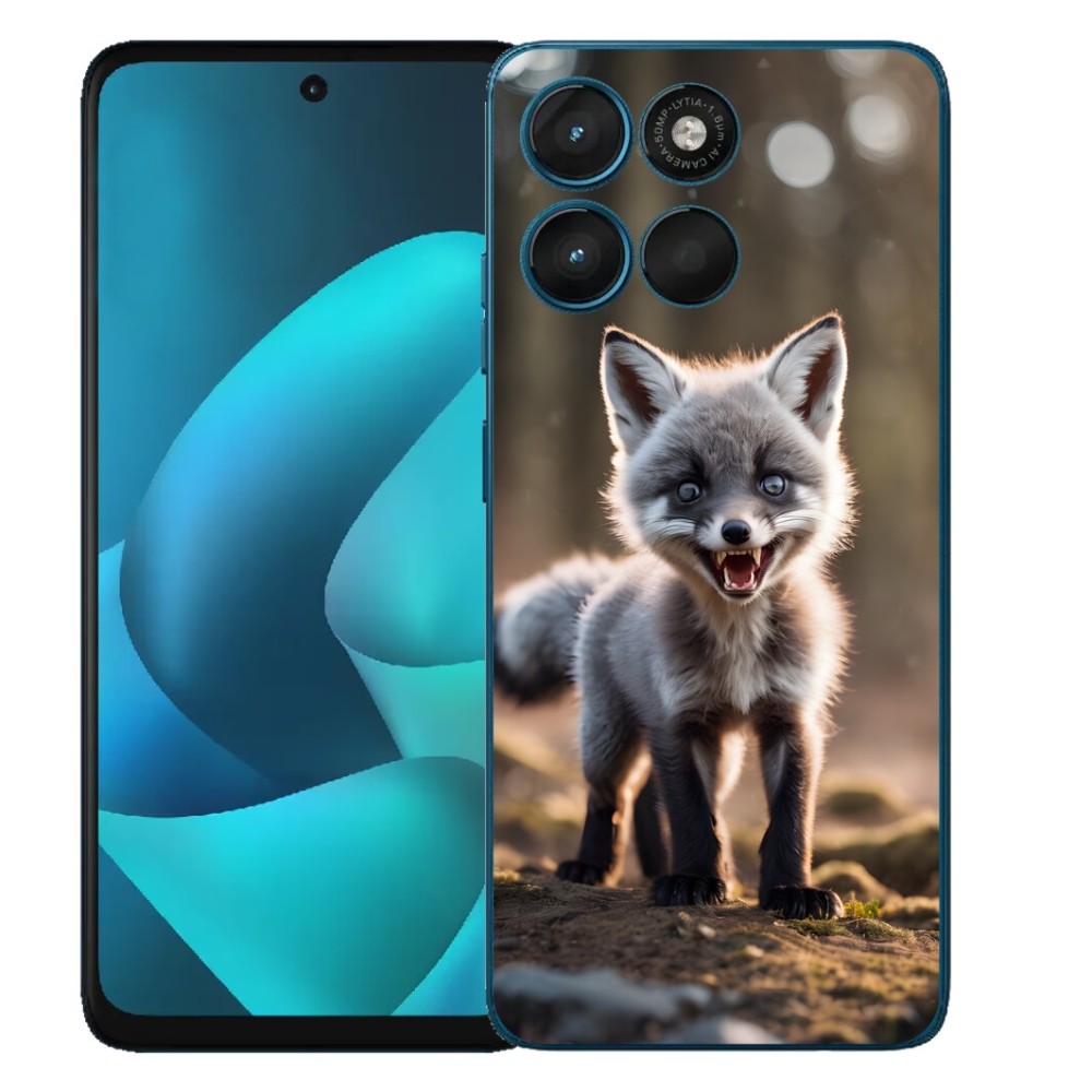 Gélový obal mmCase pre Motorola Moto G57 Power – rozzúrená líška