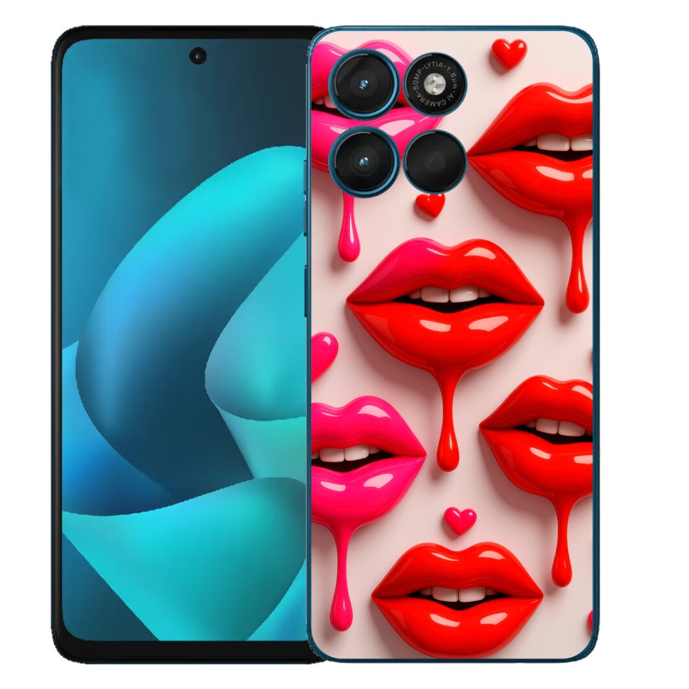 Gélový obal mmCase pre Motorola Moto G57 Power – rty 2