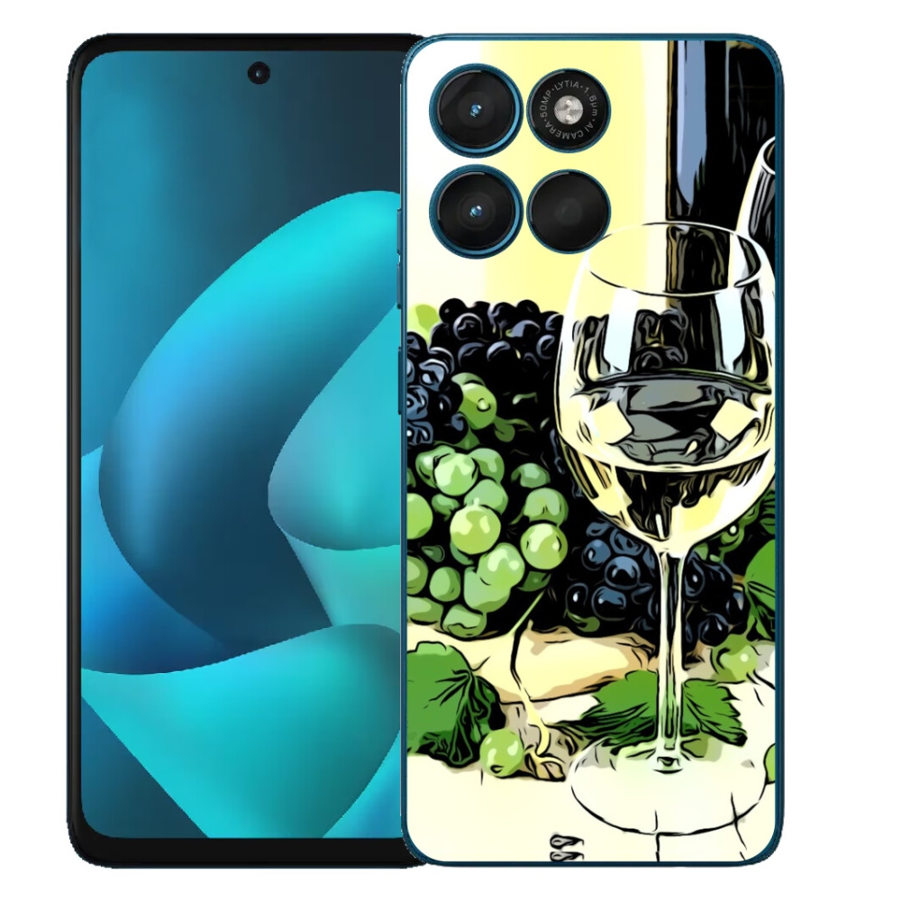Gélový obal mmCase pre Motorola Moto G57 Power – pohár vína