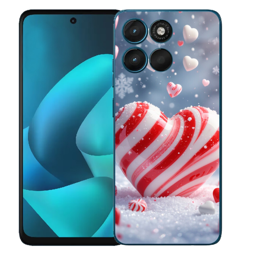 Gélový obal mmCase pre Motorola Moto G57 Power – sladké srdce
