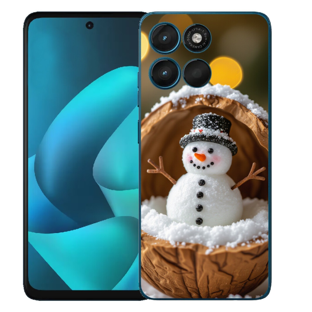 Gélový obal mmCase pre Motorola Moto G57 Power – snehuliak 4