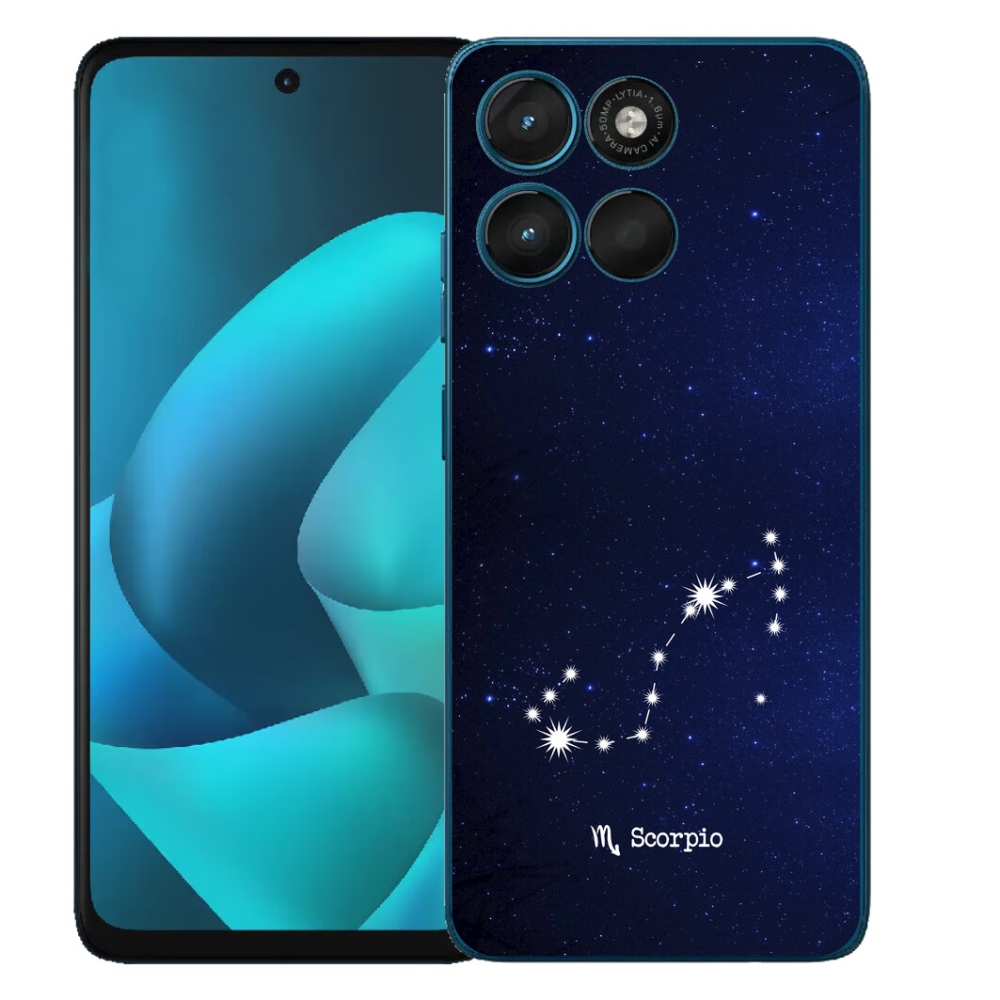 Gélový obal mmCase pre Motorola Moto G57 Power – súhvezdie Škorpióna