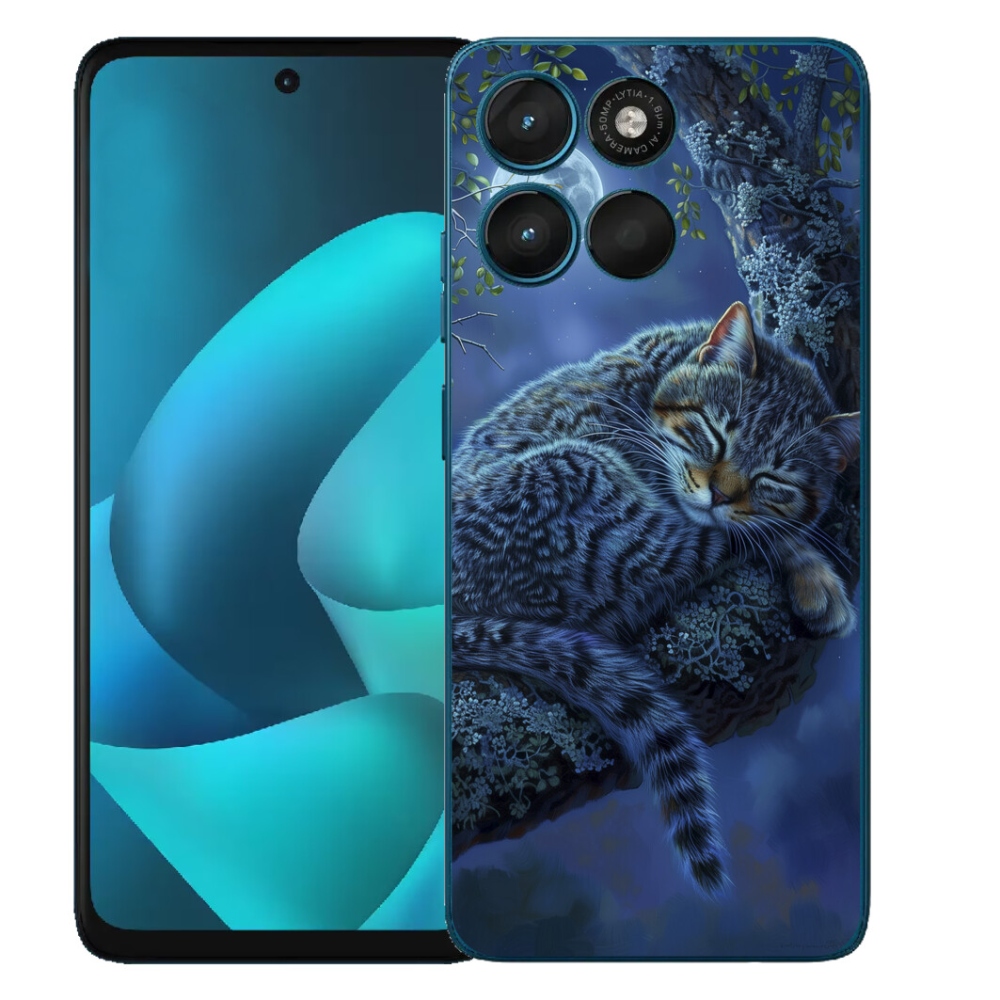 Gélový obal mmCase pre Motorola Moto G57 Power – spiaca mačka