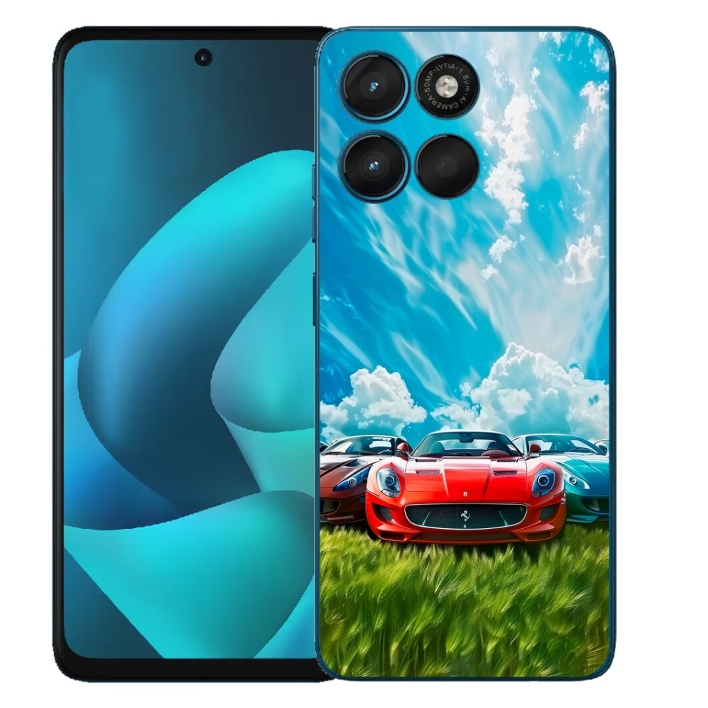 Gélový obal mmCase pre Motorola Moto G57 Power – športové autá