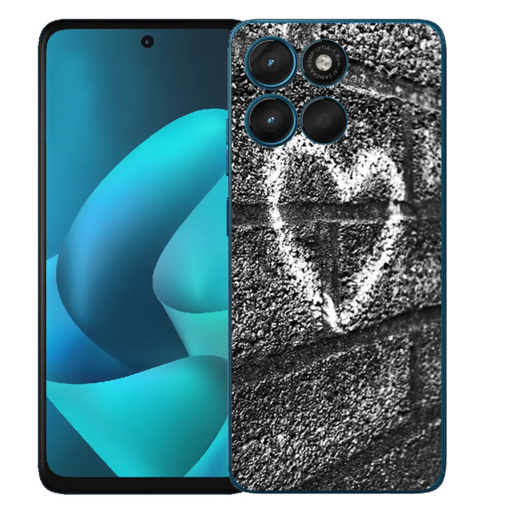 Gélový obal mmCase pre Motorola Moto G57 Power – srdce na stene