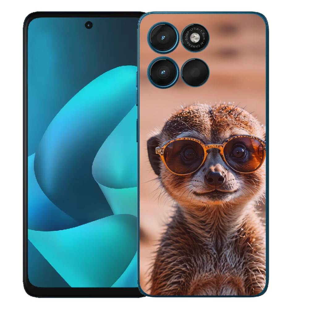 Gélový obal mmCase pre Motorola Moto G57 Power – štýlová surikata