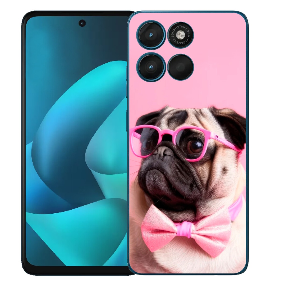 Gélový obal mmCase pre Motorola Moto G57 Power – štýlový mops