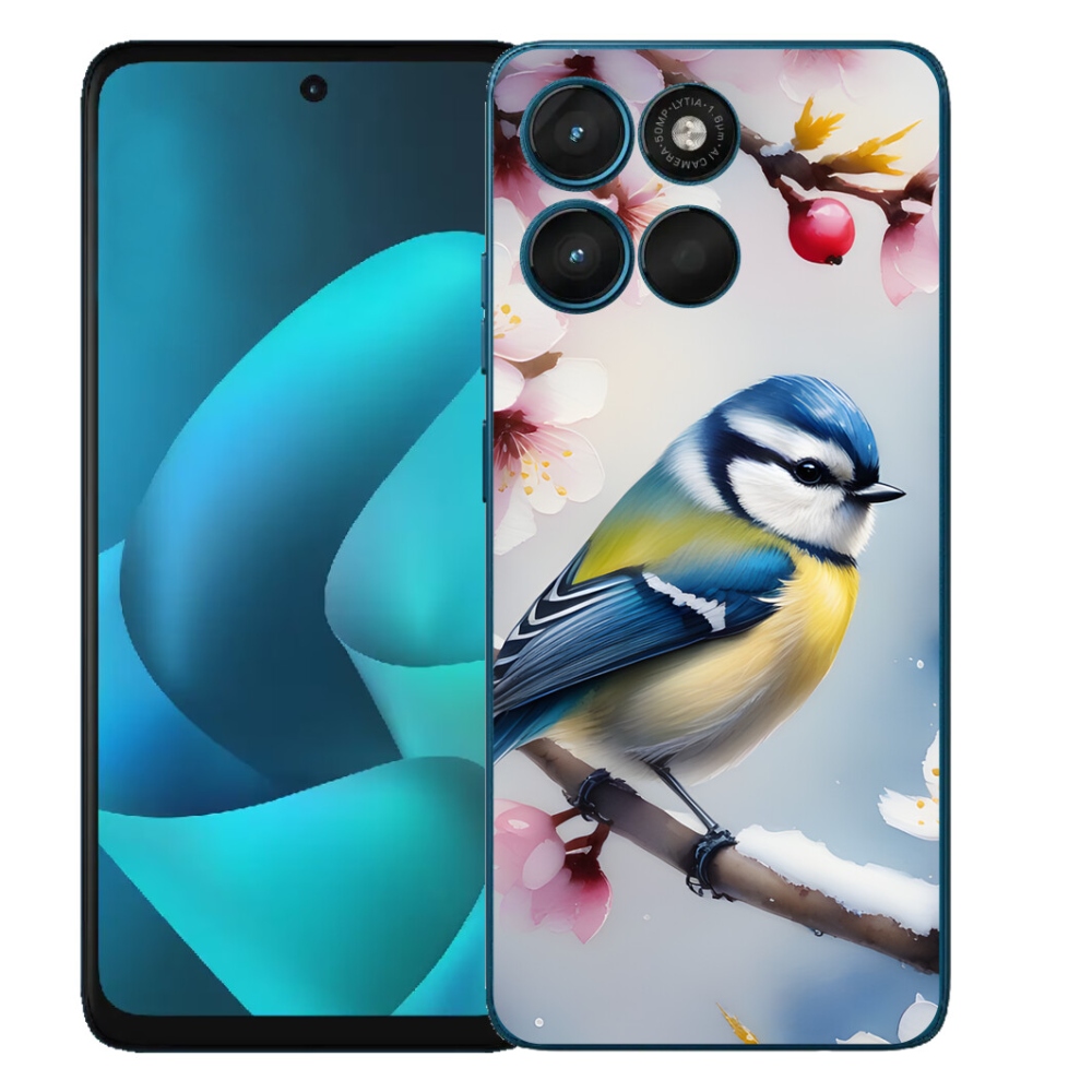 Gélový obal mmCase pre Motorola Moto G57 Power – sýkorka