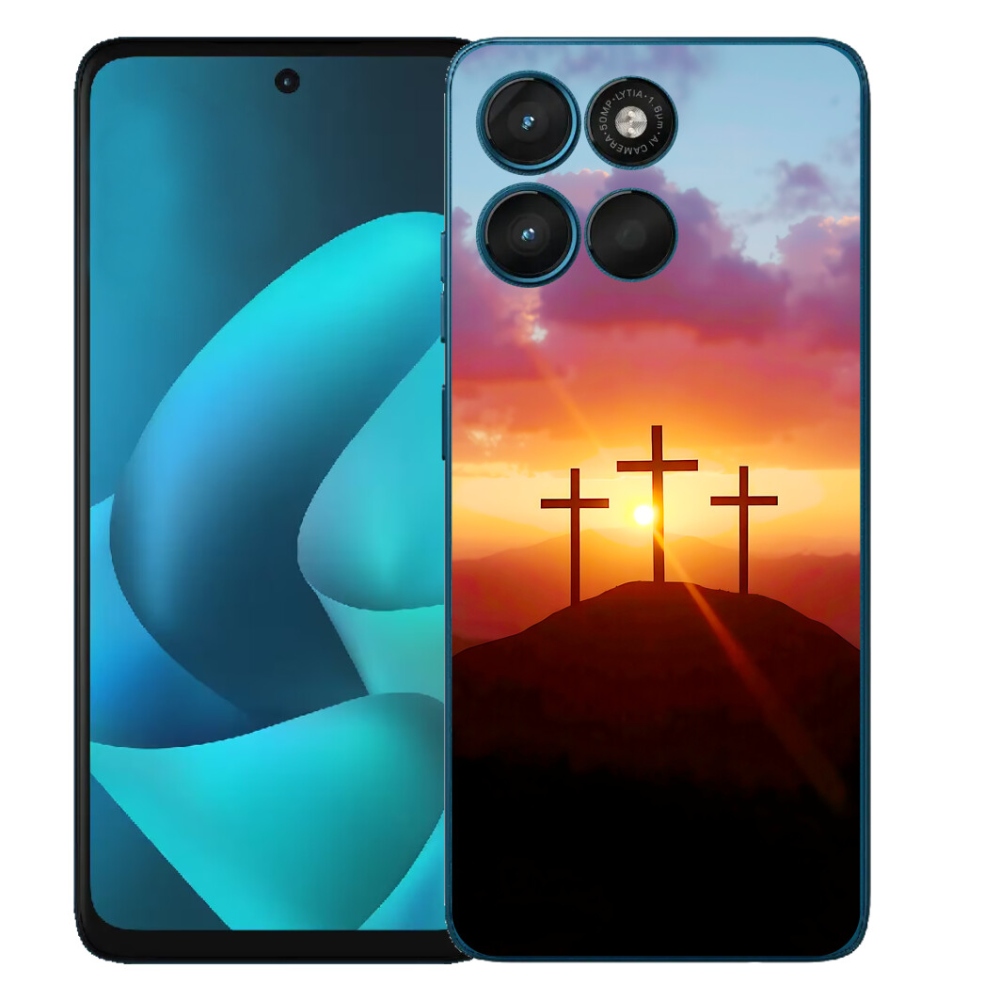 Gélový obal mmCase pre Motorola Moto G57 Power – tri kríže