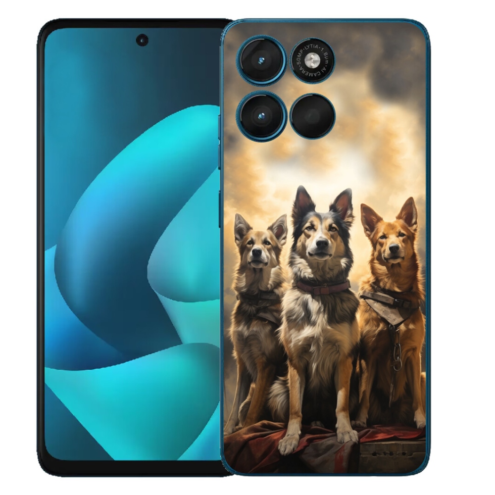Gélový obal mmCase pre Motorola Moto G57 Power – tri psi