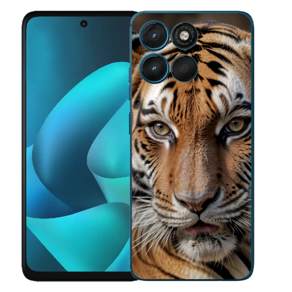 Gélový obal mmCase pre Motorola Moto G57 Power – tygří vzhľad