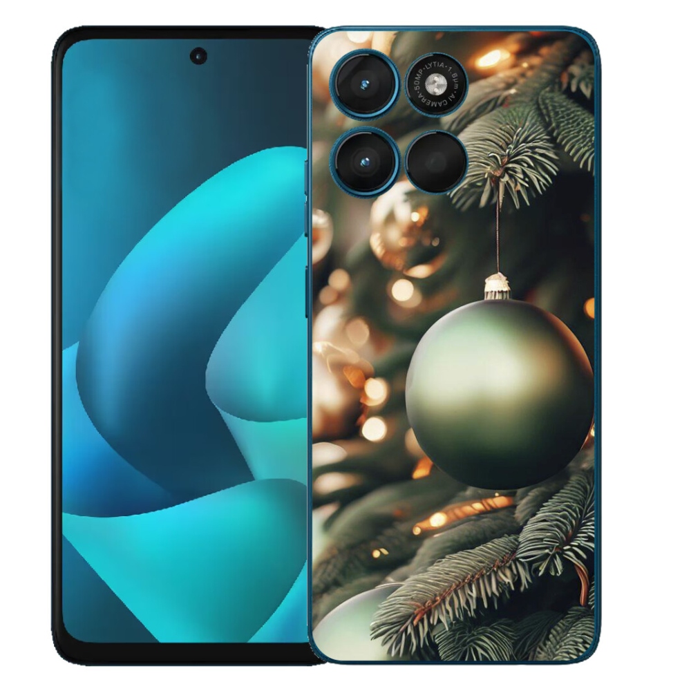 Gélový obal mmCase pre Motorola Moto G57 Power – vianočné ozdoby 1