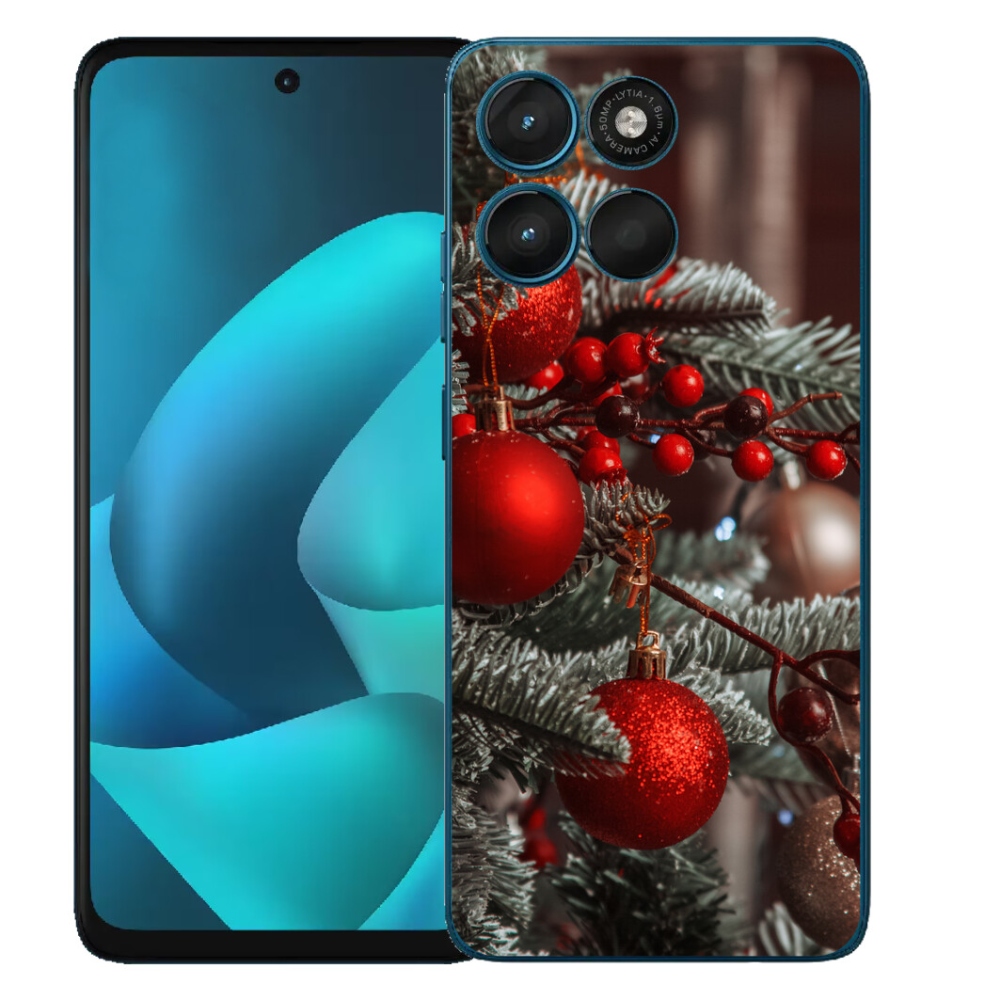 Gélový obal mmCase pre Motorola Moto G57 Power – vianočné ozdoby 2