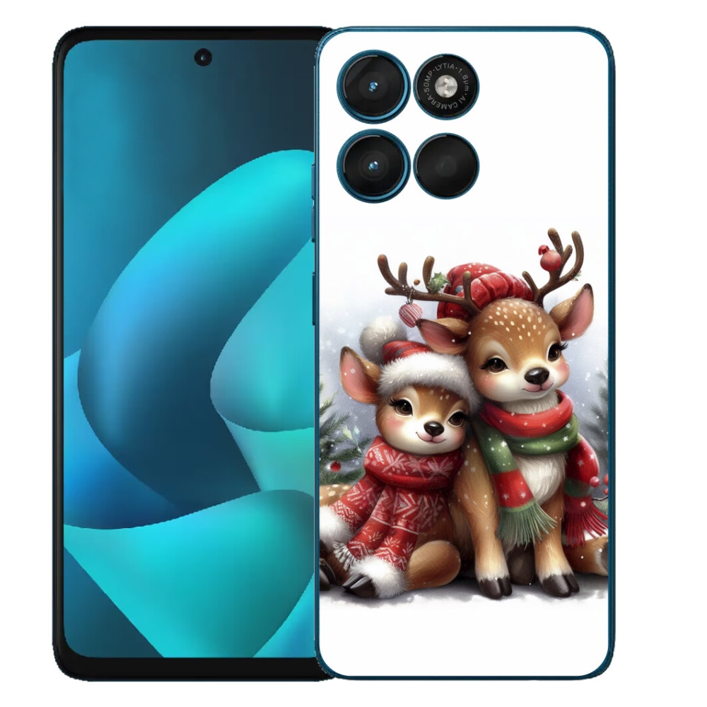 Gélový obal mmCase pre Motorola Moto G57 Power – vianočné soby