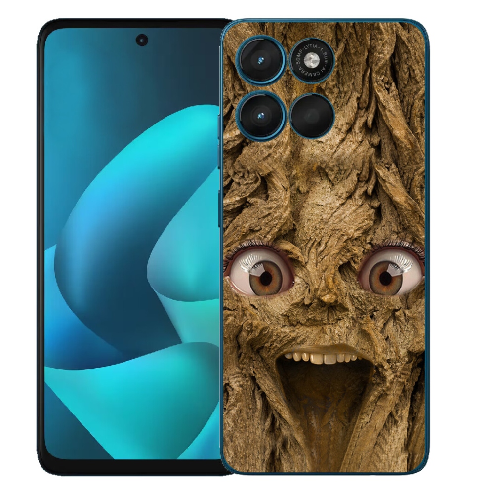 Gélový obal mmCase pre Motorola Moto G57 Power – veselý strom s očami