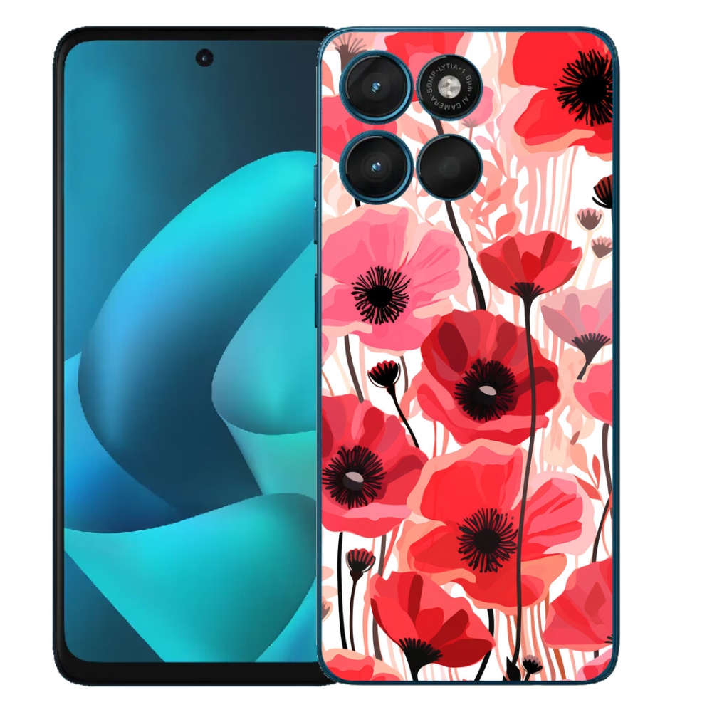 Gélový obal mmCase pre Motorola Moto G57 Power – vlčí mak 1