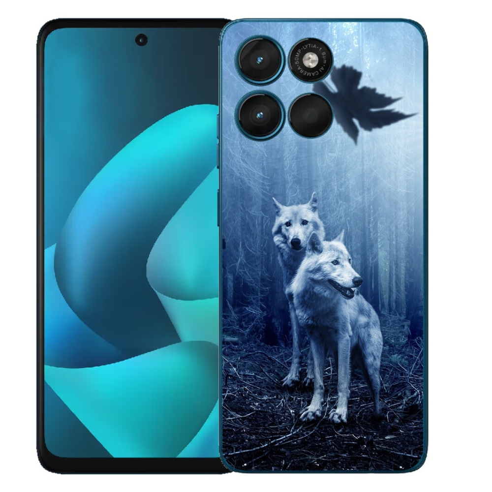 Gélový obal mmCase pre Motorola Moto G57 Power – vlci v lese