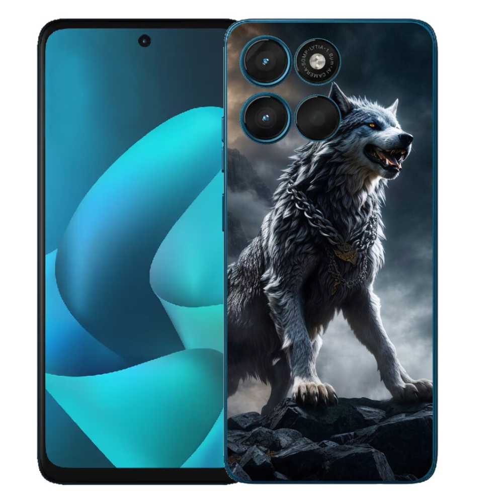 Gélový obal mmCase pre Motorola Moto G57 Power – vlk 1