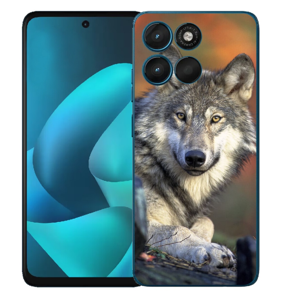 Gélový obal mmCase pre Motorola Moto G57 Power – vlk