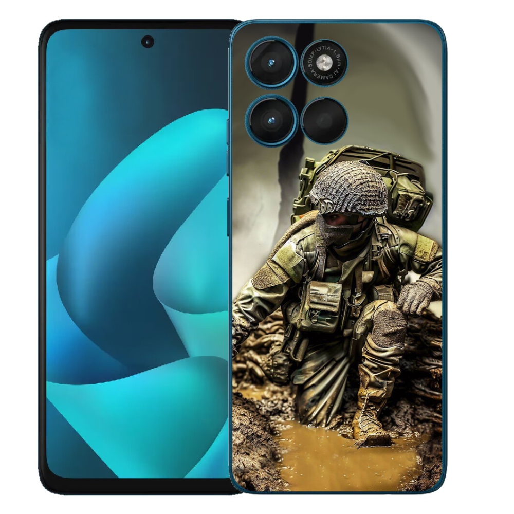 Gélový obal mmCase pre Motorola Moto G57 Power – vojak