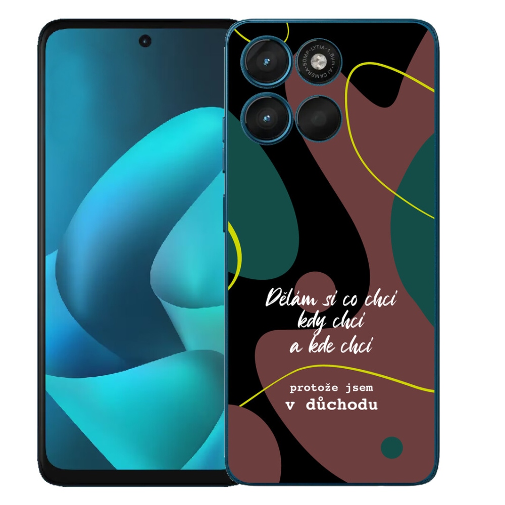 Gélové puzdro mmCase pre Motorola Moto G57 Power – vtipný nápis 10 na čiernom pozadí