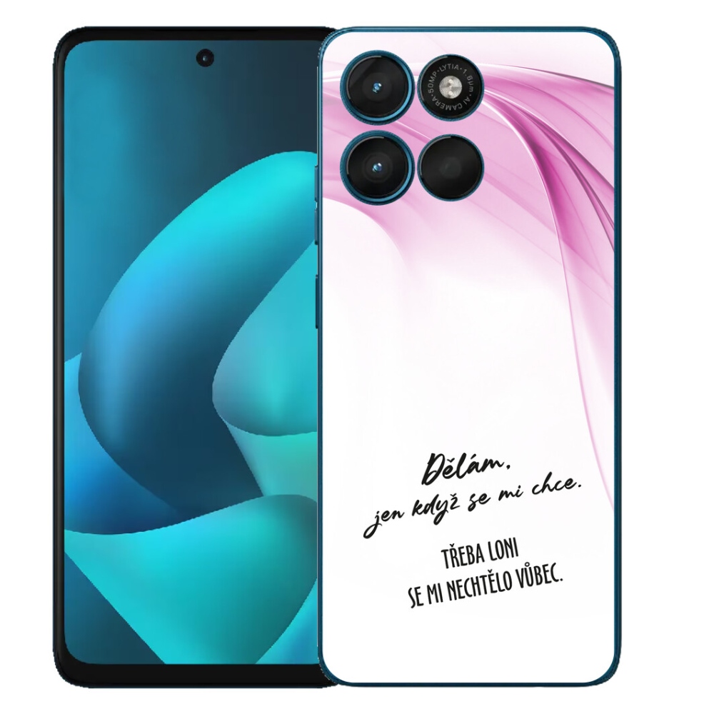 Gélový obal mmCase pre Motorola Moto G57 Power – vtipný nápis 12 na bielom pozadí