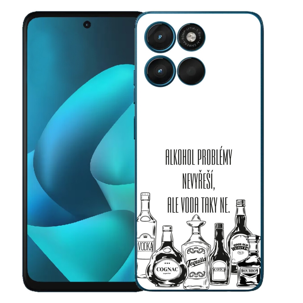 Gélové puzdro mmCase pre Motorola Moto G57 Power – vtipný nápis na bielom pozadí