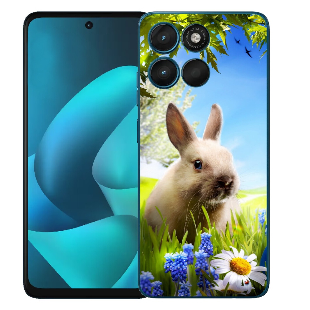Gélový obal mmCase pre Motorola Moto G57 Power – zajačik