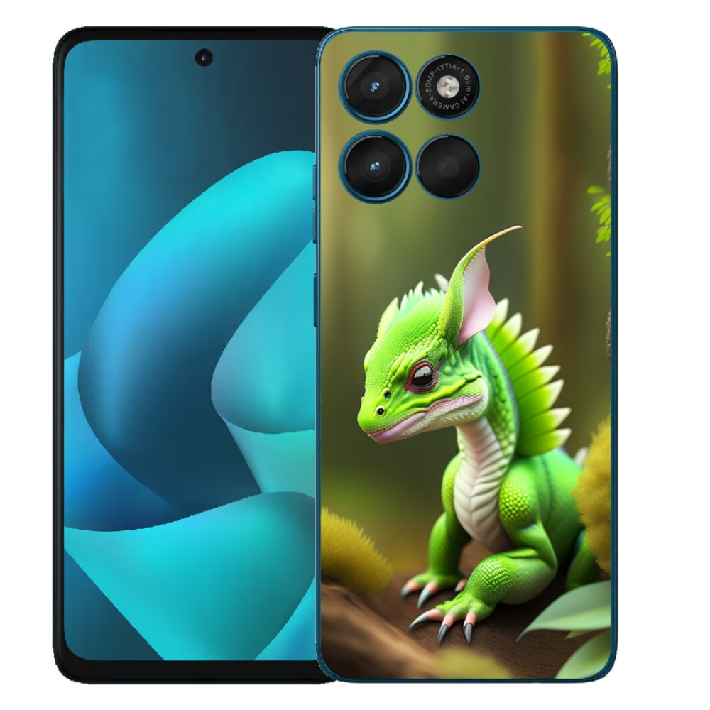 Gélový obal mmCase pre Motorola Moto G57 Power – zelený drak
