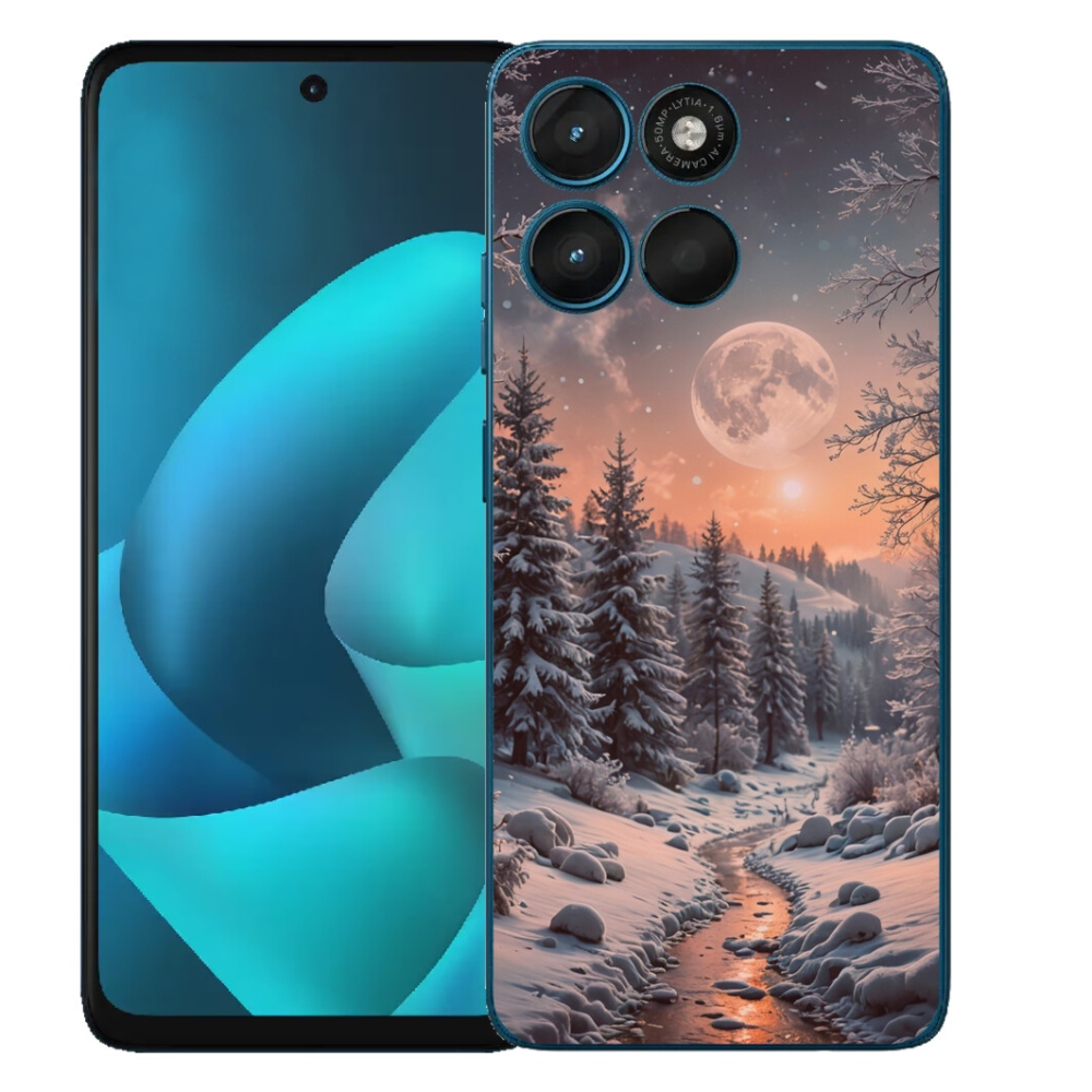Gélový obal mmCase pre Motorola Moto G57 Power – zimná krajina 2