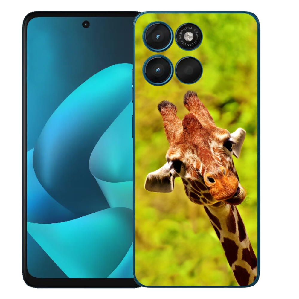 Gélový obal mmCase na Motorola Moto G57 Power – žirafa