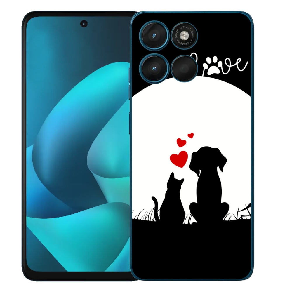 Gélový obal mmCase pre Motorola Moto G57 Power – láska k zvieratám
