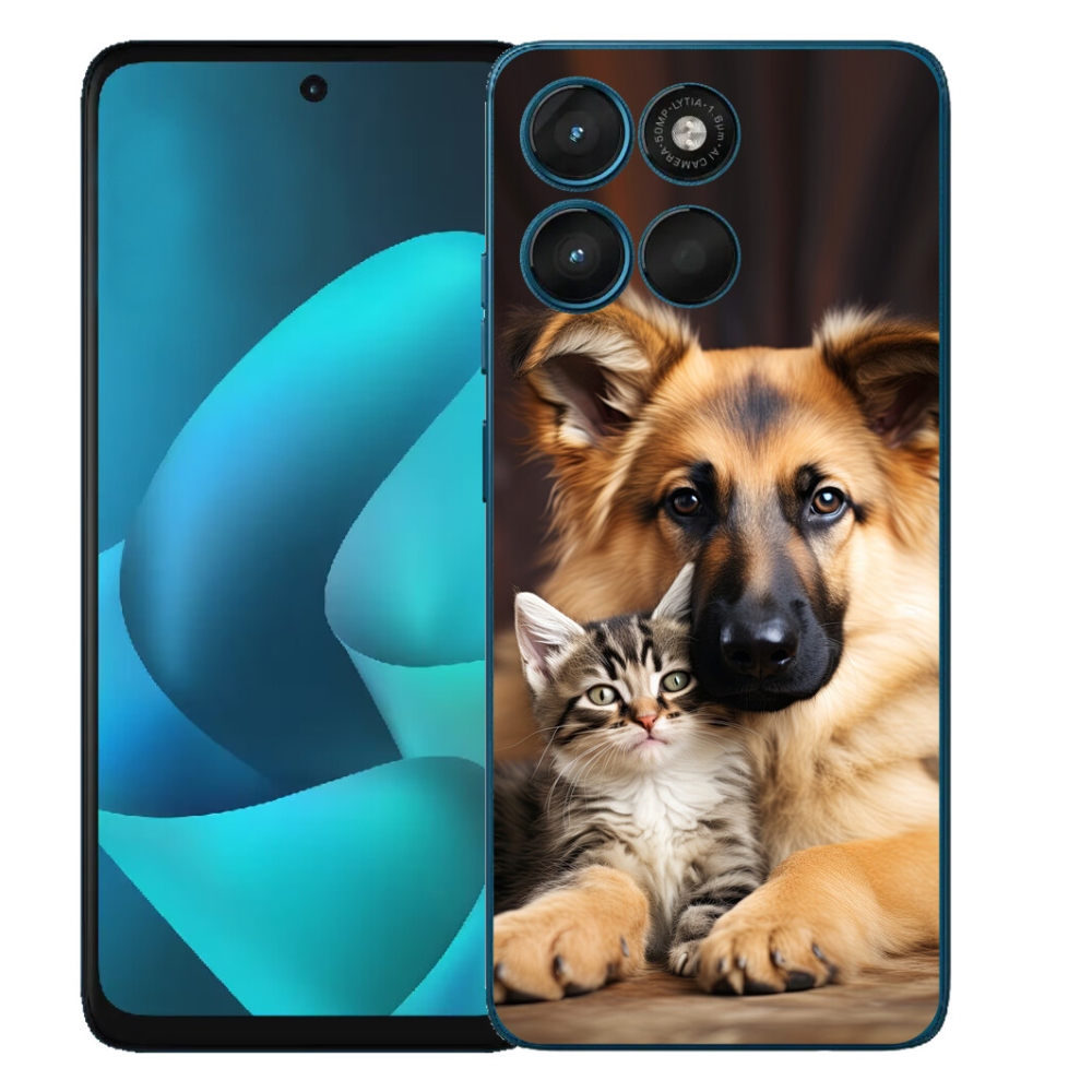 Gélový obal mmCase pre Motorola Moto G57 Power – priateľstvo so zvieratami
