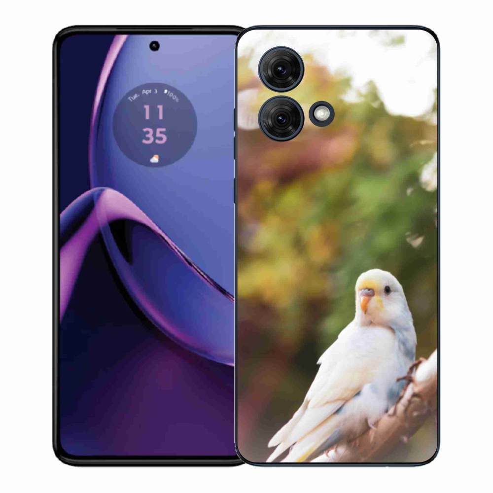 Gélový kryt mmCase na Motorola Moto G84 5G - andulka biela