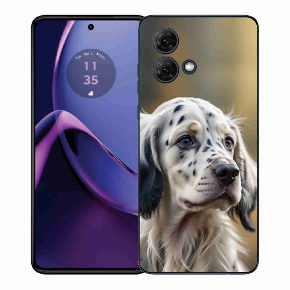Gélový kryt mmCase na Motorola Moto G84 5G - anglický seter