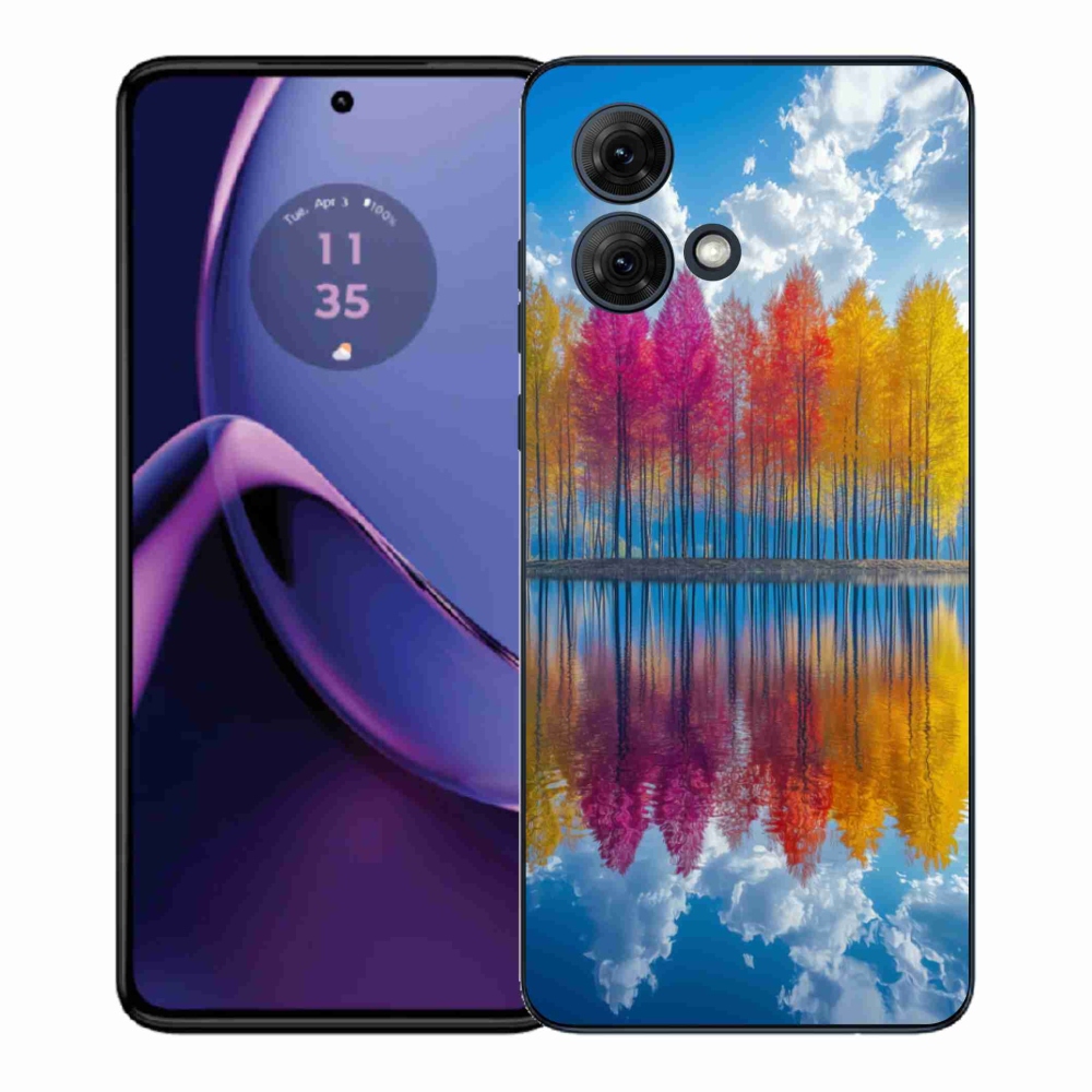 Gélový kryt mmCase na Motorola Moto G84 5G - farebné stromy