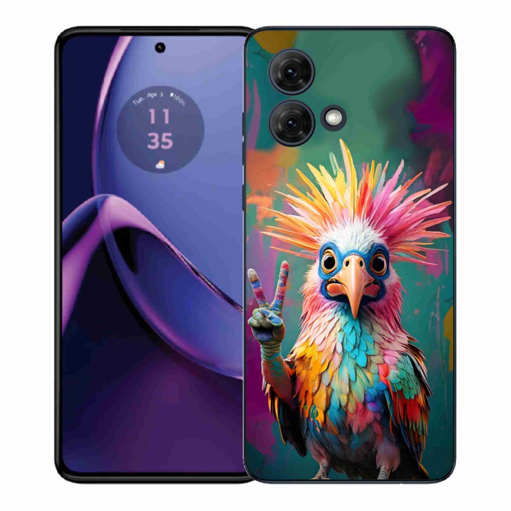 Gélový kryt mmCase na Motorola Moto G84 5G - farebný rebel