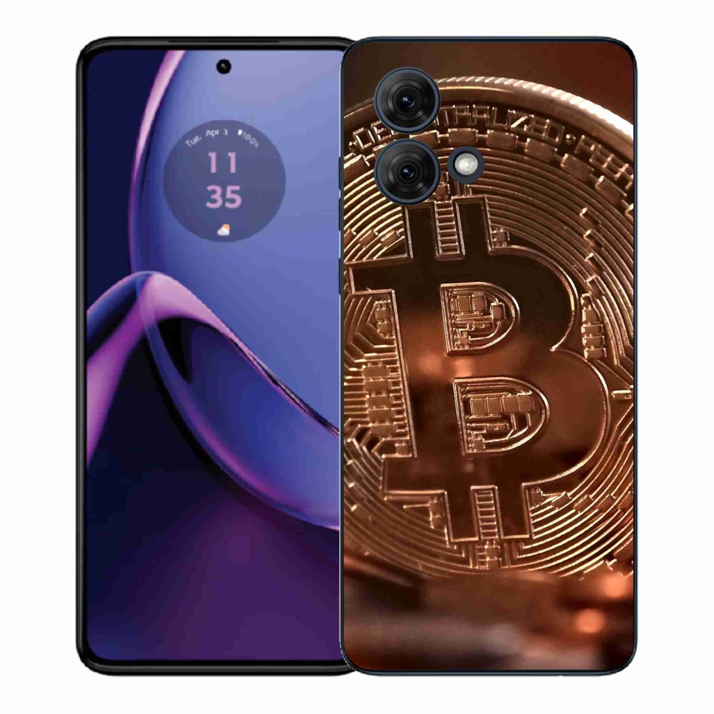 Gélový kryt mmCase na Motorola Moto G84 5G - bitcoin