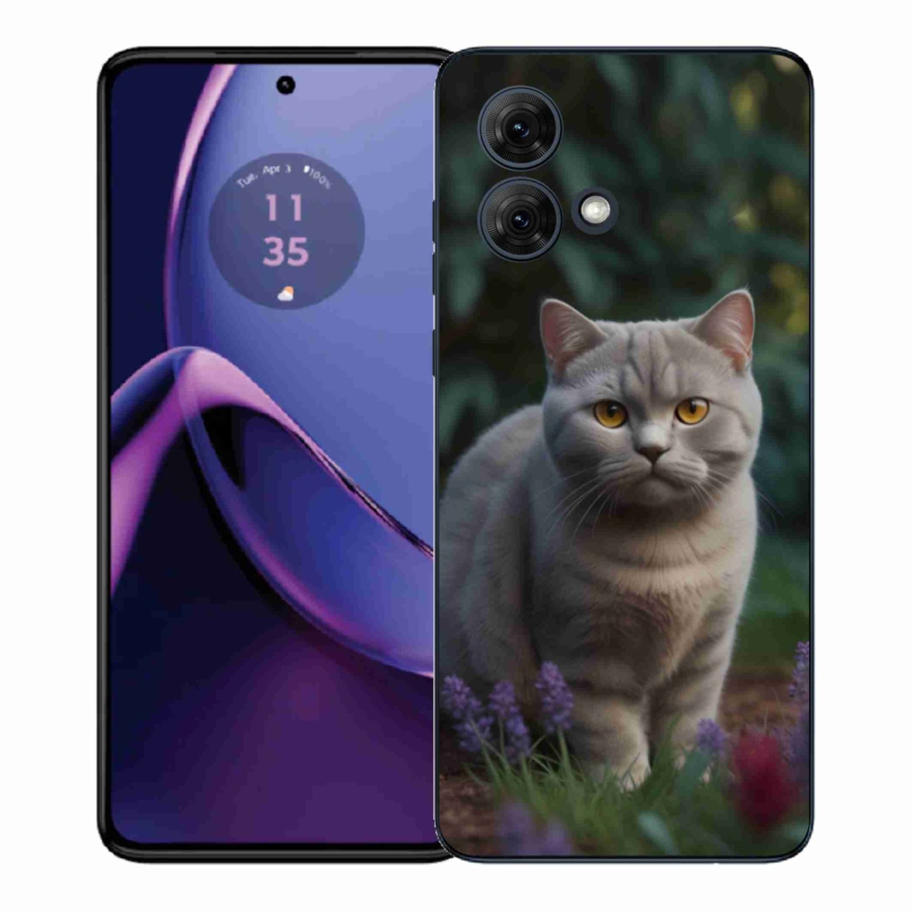 Gélový kryt mmCase na Motorola Moto G84 5G - britská mačka