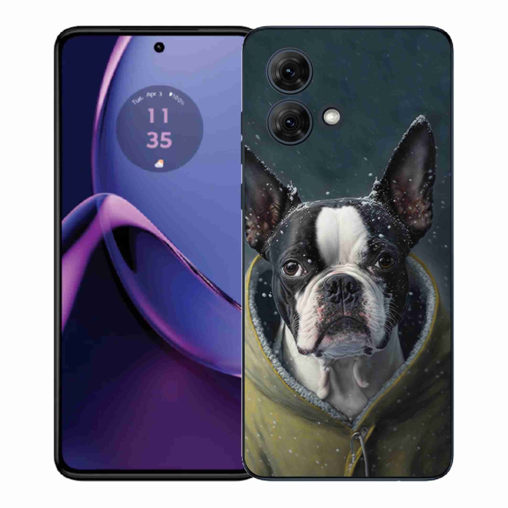 Gélový kryt mmCase na Motorola Moto G84 5G - buldoček