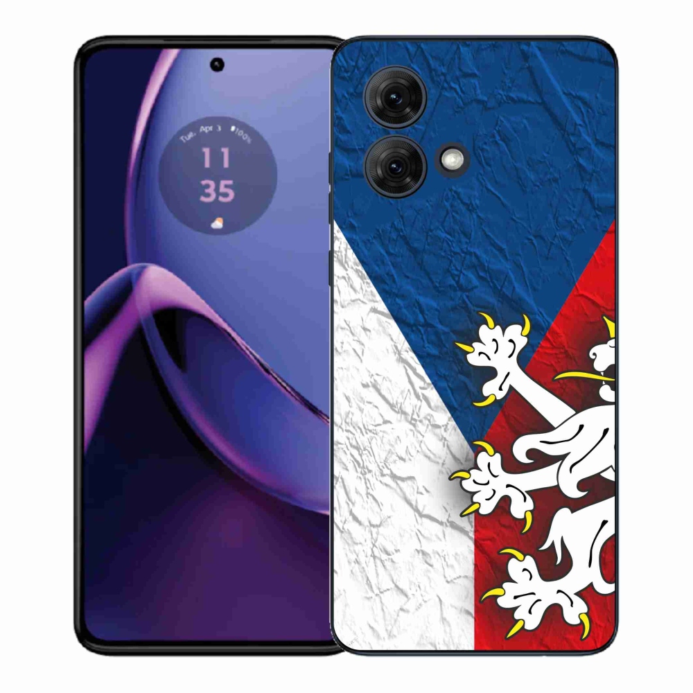 Gélový kryt mmCase na Motorola Moto G84 5G - česká vlajka 1